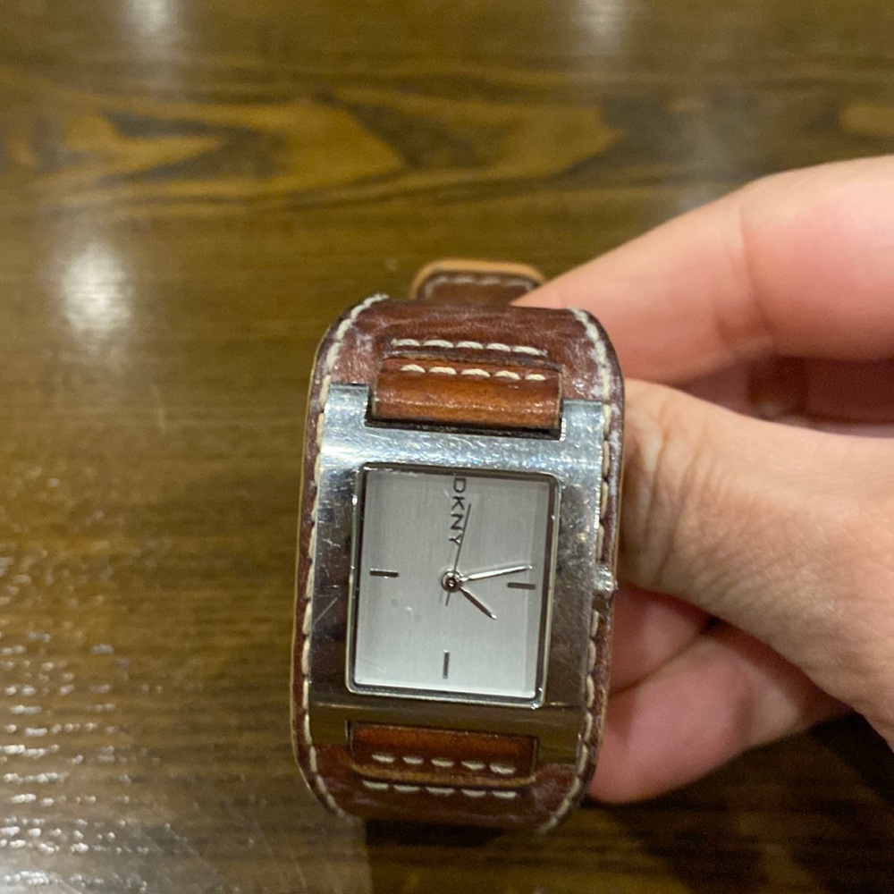 DKNY leather watch